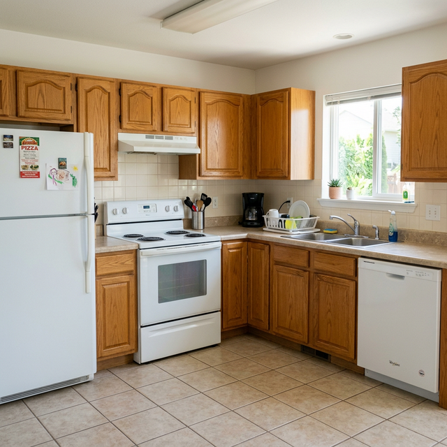 Outdated 1980s Kitchen Before Renovation