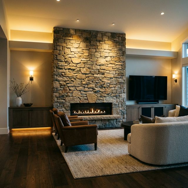 Indoor Fireplace Feature